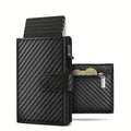 Men'S Wallet with Coin Case RFID Protection Slim Wallet Card Wallet Small Credit Cards Credit Card Wallet