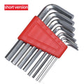8PCS Allen Key Set (Metric + Imperial) – Compact L-Shaped Hex Wrenches, Short Arm Tools for Home, Bike & Auto Repair