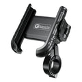 Motorcycle Phone Holder One-Touch Auto Quick Lock Bike Phone Mount ATV Bicycle Scooter Phone Holder with Aluminum Handlebar Base