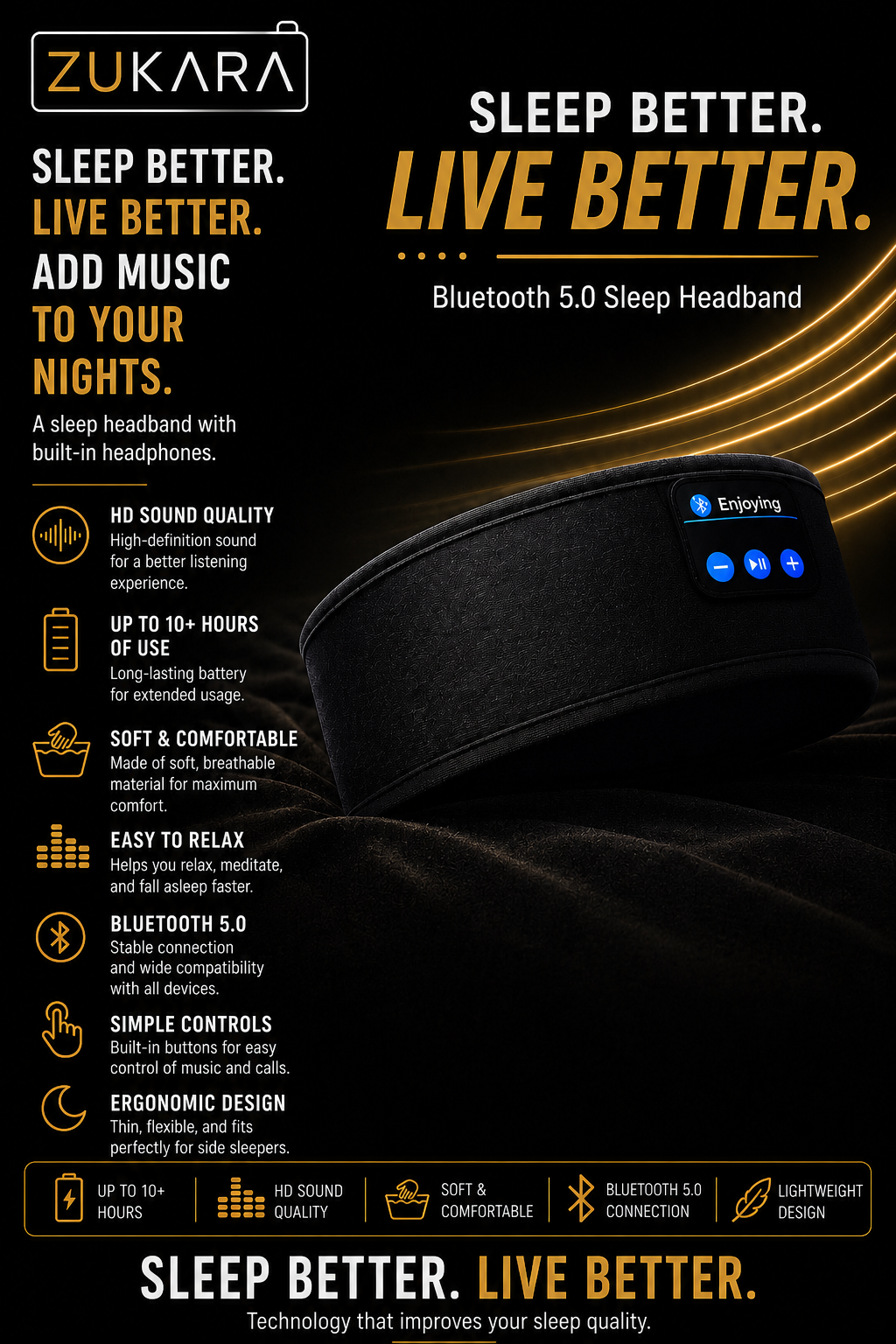 BT Earphones Sports Sleeping